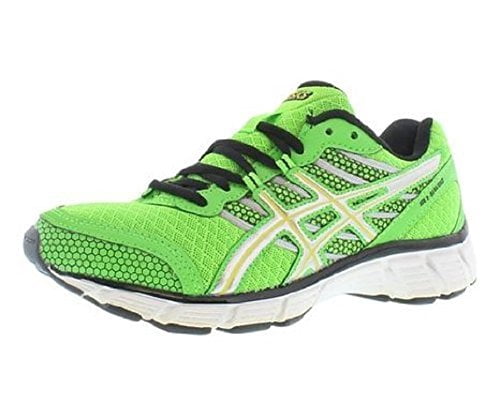 green and yellow asics