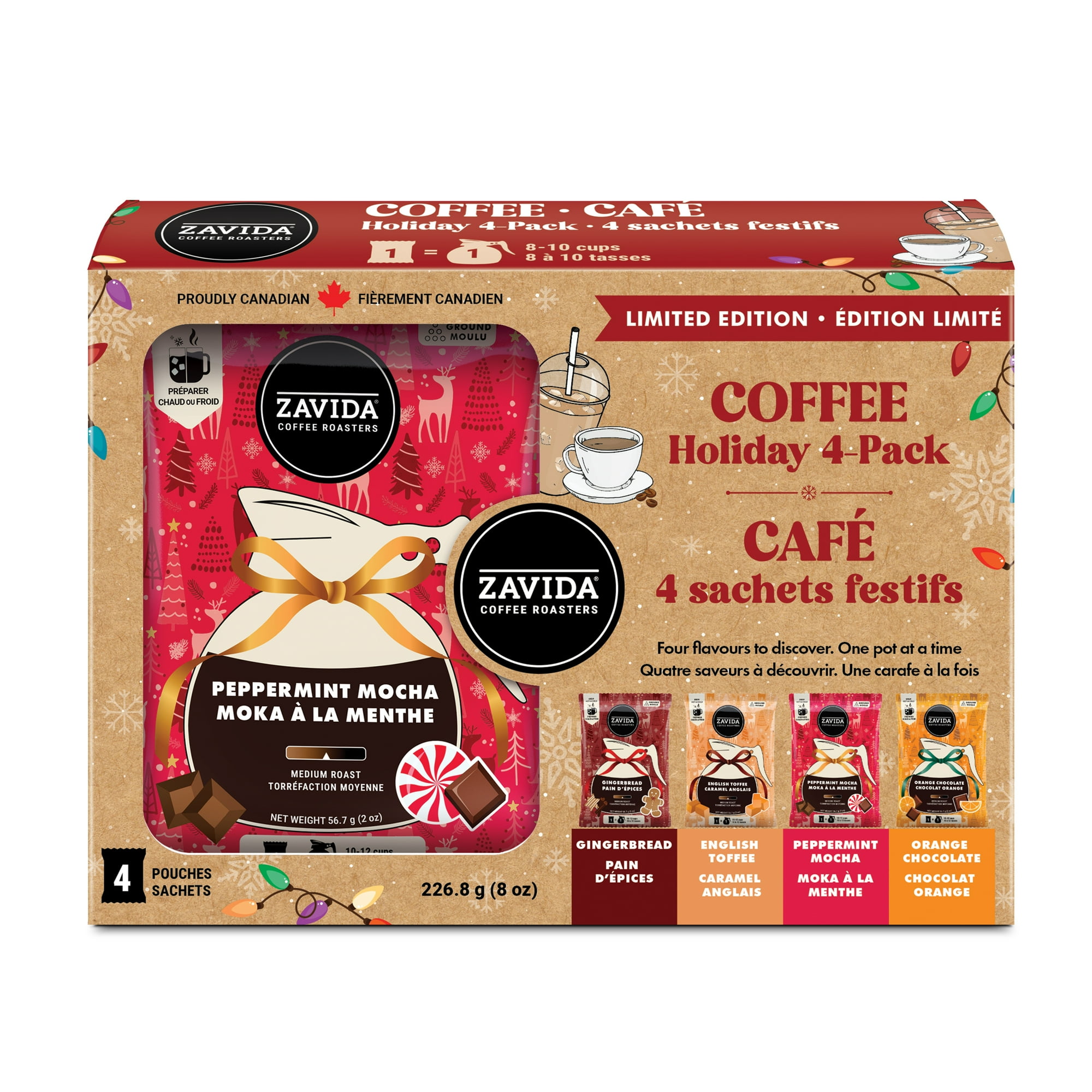Holiday Coffee 4 Pouch Gift Pack - Walmart.ca