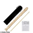 thumbnail image 1 of MYG Plastic 6 8 Holes High Pitch Soprano Recorder Flute ABS Bag Cleaning Rod Cloth, 1 of 6