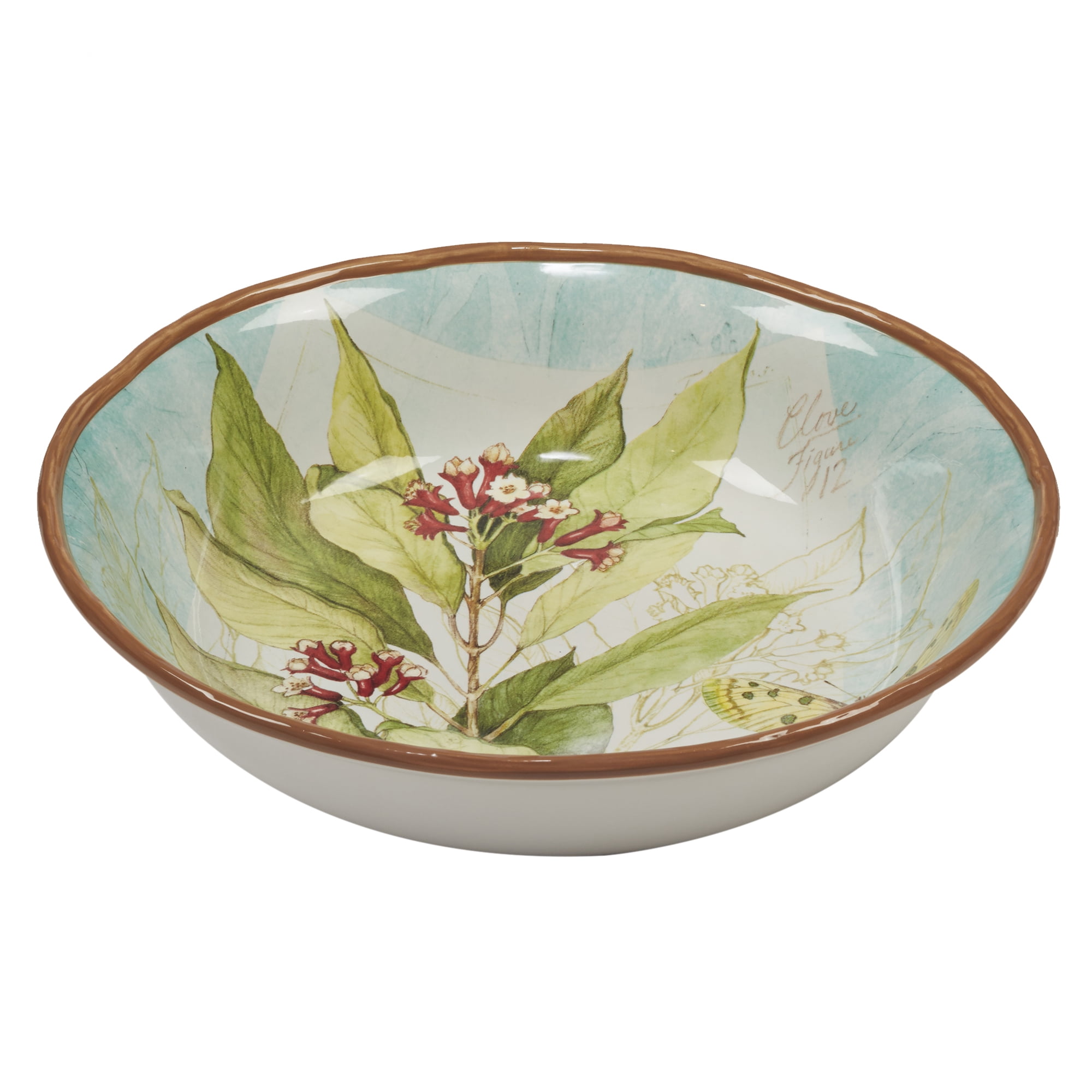Certified International 23638 Herb Blossoms Serving/Pasta Bowl 13 x 3 One Size Multicolored 