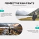 thumbnail image 4 of Pantalones impermeables de doble capa, transpirables y resistentes a la lluvia para adultos., 4 of 6