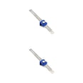 thumbnail image 4 of Speravity Regla de trazado de acero inoxidable de 30cm, regla portátil anticorrosiva de ángulo para carpintería, reglas metalúrgicas, Azul 2piezas, 4 of 6