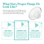 Evenflo AdvancedFit Flange System Replacement Accessories, X-Small 21mm, 2 Pack
