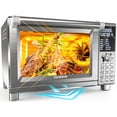 thumbnail image 1 of Nuwave Bravo XL Pro Air Fryer Horno tostador con parrilla combinada, nuevo sistema de convección ultrarrápido 2025, 35% más crujiente, 2 veces más uniforme, 142 ajustes preestablecidos, 50-500F, sonda, 1 of 5