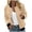 Yellow, variant on Tanghaowl Women's Cardigans Women Fashion Floral Print Round Neck Casual Loose Long Sleeve Coat Cardigan Top Yellow M