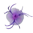 thumbnail image 5 of MESSUEN Womens Tea Party Hat Fashion Hats for Women Tea Party Hat for Women Girl Hat Ladies Fascinator Hats Tea Party Hats for Women Hair Fascinators for Women Purple 1 One Size, 5 of 7