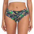 thumbnail image 1 of Balery Dinosaur Plays Soccer Ropa Interior de Algodón para Mujer con Dibujo – Braguitas Cómodas y Elásticas, Estilo Clásico-3X-Large, 1 of 6