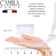 thumbnail image 3 of Camila Paris Cp3111 Peine lateral para el cabello francés, pequeño, curvo, blanco, con torcedura francesa, peines decorativos de sujeción fuerte, pinzas para el cabello para mujeres, moño, moño recogi, 3 of 5