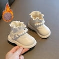 thumbnail image 3 of Fozruso Girls Soft Sole Boots For Toddlers And Kids With Soles And Cozy,Faux Furry Lined Boots Sizes 5 Toddler(6-12 Months), 3 of 6