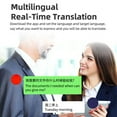 thumbnail image 3 of Language Translator Earbuds, Online Support 144 Languages Accents Translation Music,  5.0 360 Degree Surround Sound  Translator Device with APP for IOS, 3 of 7