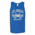 thumbnail image 2 of Wild Bobby City of Los Angeles Hockey Fantasy Fan Sports Men's Tank Top, Royal, XX-Large, 2 of 5
