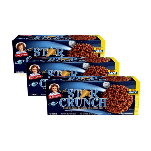 3 Pack | Little Debbie Star Crunch (2.2oz / 12pk)