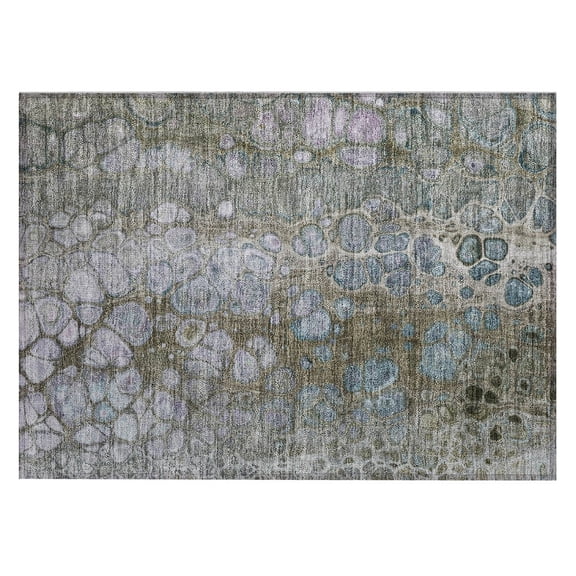 Dalyn Rugs Machine Washable Indoor/Outdoor Chantille Brown 1'8" x 2'6" Rug