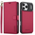 thumbnail image 2 of LC.IMEEKE Case for iPhone 17 Pro 6.3 inch, 2 in1 Multifunctional Detachable Wallet Phone Case for Men Women with RFID Blocking Wrist Strap Shockproof Protective Case,Red,For iPhone 17 Pro, 2 of 11
