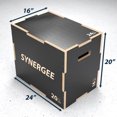 thumbnail image 3 of Synergee 3 in 1 Non-Slip Wood Plyometric Box for Jump Training and Conditioning 24/20/16, 3 of 7