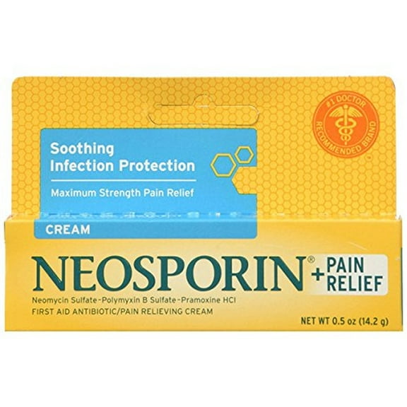 Neosporin Plus Pain Relief Cream, Maximum Strength (Pack of 10)