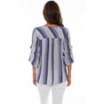 thumbnail image 2 of Scully BLUE TIE FRONT TOP W/PUFF PRINT, 2 of 2