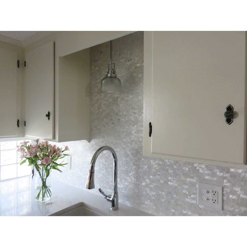 Art3d Peel And Stick Kitchen Backsplash Tile Mother Of Pearl Shell Art3d Peel And Stick Kitchen Backsplash Tile Mother Of Pearl Shell