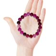 thumbnail image 4 of de elegante redonda, 10 pulseras de joyería clásicas unisex románticas cadena para regalos compromiso San Valentín mujeres dama rojo Yinane Pulsera de cuentas, 4 of 8