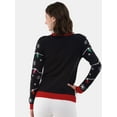 thumbnail image 3 of No Boundaries Christmas Sweater, Women's and Women's Plus, 3 of 5