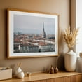thumbnail image 4 of Mole Antonelliana 02 - Turin Piedmont Italy Photography City Skyline Architecture Travel Poster Vintage Scenic Landscape Oak Framed Wall Art Print 5 x 7 inches, 4 of 6