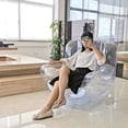 thumbnail image 5 of Nuevo sofá transparente de PVC, sofá inflable para acampar al aire libre, sillón reclinable inflable para una sola persona, taburete de peluche, regalos, 5 of 5
