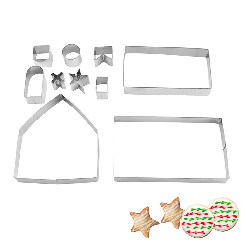 Ksruee Gingerbread House Cookie Cutter Stainless Steel Cookie Cutters