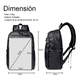 thumbnail image 2 of Nueva Mochila Impermeable De Gran Capacidad A La Moda Negro, 2 of 5