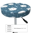 thumbnail image 4 of Hirioo Christmas sheep for Round Bar Stool Seat Covers Washable Stool Cushion Slipcover Elastic Bar Chair Covers for 12-14 Inch Chair-12 inch, 4 of 7