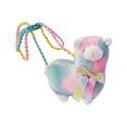 thumbnail image 3 of Bolso cruzado de felpa con cremallera, bolso de hombro portátil con animales de juguete para muñecas, regalos de cumpleaños para vacaciones al aire Azul rosado Fernando Bolsas de felpa, 3 of 7