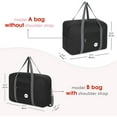 thumbnail image 7 of Wandf Unisex 17.7" Multipurpose Travel Duffel Bag, A-Black, 7 of 7