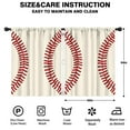thumbnail image 2 of Blackout Kids Curtains,Baseball Pattern Childrens Insulated Curtains Set Of 2,Bedroom Essentials,Toddler Room Decor 42x54in(106x137cm), 2 of 4
