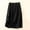 #065-Black, variant on AUNVITO Women's Elastic Waist Workwear A-Line Skirt Mid-Length Soft Breathable Stretchy Comfortable Casual Solid Color Black Army Green