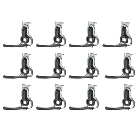 

Rubbermaid Vertical FastTrack Hanging Wall Mount Hook Garage Organizer (12 Pack)