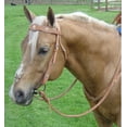 thumbnail image 4 of Tahoe Tack USA Leather Caballero Western Browband Headstall with Silver and Gold Star Conchos Full Horse Size - London Tan / Full Horse, 4 of 7