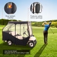 thumbnail image 3 of KFFKFF Golf Cart Cover, Durable 600D Fabric with Clear 4-Way Windows, Fits 4-Person Golf Carts, Universal Compatibility, Protects Against Sun and Dust, Ideal for Outdoor Use, 3 of 9