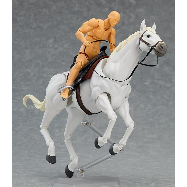figma 馬　フィギュア　Horse ver.2 白、茶　セット figma No.490b Horse (White) Version 2.0 (Reissue)