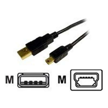 Cables Unlimited - USB cable - USB (M) to mini-USB Type B (M) - USB 2.0 - 6.6 ft - black