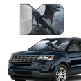 thumbnail image 4 of Fuzoiu Valley Gray Dragon Print Car Windshield Sun Shade,Block Uv Rays Sunshade,Foldable Front Window Sun Visor Protector for Car,SUV,Truck-Keep Vehicle Cool-Valley Gray Dragon, 4 of 8