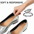 thumbnail image 5 of CHICVOMEY Ballet Flats for Women, Slip on Square Toe Bow Dressy Casual Walking Work Shoes, Comfortable Lightweight Summer Flats, 5 of 7