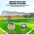 thumbnail image 4 of KFFKFF Baseball Hitting Enclosure, Net and Frame for Baseball and Softball Batting, Portable Practice Cage with Transport Bag, Robust Sealed Pitching Enclosure, 40FT, 4 of 9