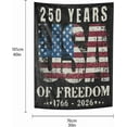 thumbnail image 3 of 250th Years Anniversarys of Freedoms US 1776-2026 Fall Throw Blanket Bed Blanket Vintage Throw Blanket for Preschool, 3 of 10
