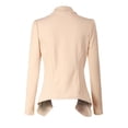 thumbnail image 4 of MixMatchy Women's [Made in USA] Solid Formal Style Open Front Long Sleeves Blazer (S-3X), 4 of 4