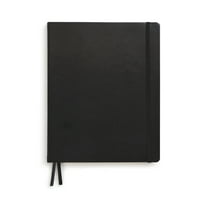 Staples TRU RED Large Flexible Cover Dotted Journal Black (TR54776)