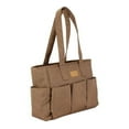 thumbnail image 6 of Kalencom Nola Tote Diaper Bag with Changing Pad & Stroller Straps, Toffee, 6 of 7