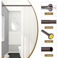 thumbnail image 2 of Gold Shower Curtain Rods - - Spring Tension Shower Rods for Bathroom Adjustable No Drilling No Rust Stainless Steel, 2 of 6