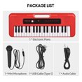 thumbnail image 4 of BIGFUN 37 Key Children Electronic Piano with Mini Microphone Preset 10 Demos Supports Recording Headphone/ Aux in Jack Portable Multifunction Kids Keyboard Musical Toy Gifts for Boys Girls 3, 4 of 8