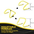 thumbnail image 3 of A11N Speed & Agility Training Combo Set - Includes 4 Adjustable Agility Hurdles, Quick Ladder, Speed Chute, & 12 Cones - Training for Speed, Agility, and Quickness, 3 of 7