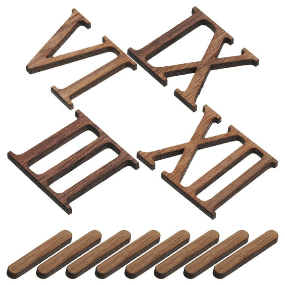 Modern Frameless Wall Clock Numbers Wooden DIY 3D Roman Numerals for Living Room Bedroom Office Home Decor