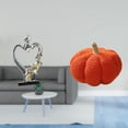 thumbnail image 2 of Estatua de almohada de calabaza con pareja besándose, adorno coleccionable para dormitorio, boda, estantería, armario, hogar, Halloween, cojín decorat, 2 of 8